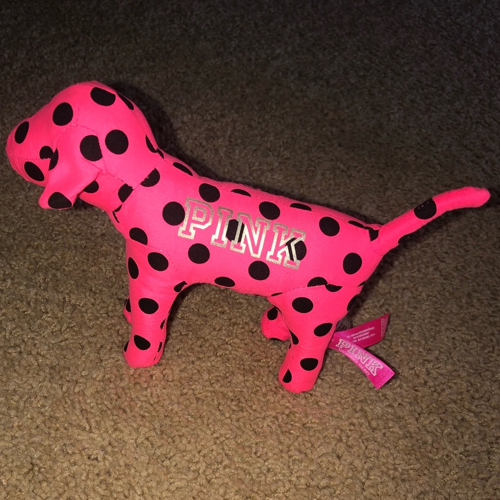 VS PINK polka dot dog!